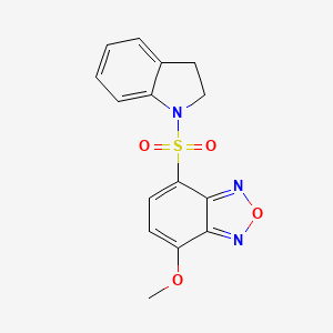 4-(2,3-dihydro-1H-indol-1-ylsulfonyl)-7-methoxy-2,1,3-benzoxadiazole