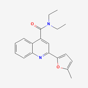 molecular formula C19H20N2O2 B14951735 N,N-diethyl-2-(5-methylfuran-2-yl)quinoline-4-carboxamide 