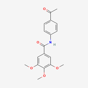 molecular formula C18H19NO5 B14951736 N-(4-acetylphenyl)-3,4,5-trimethoxybenzamide 