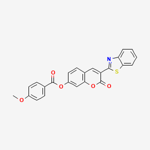 molecular formula C24H15NO5S B14951753 3-(1,3-benzothiazol-2-yl)-2-oxo-2H-chromen-7-yl 4-methoxybenzoate 