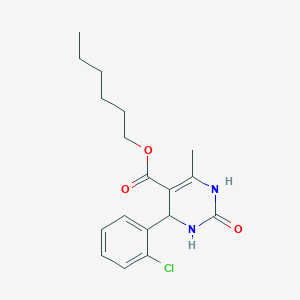 Hexyl 4-(2-chlorophenyl)-6-methyl-2-oxo-1,2,3,4-tetrahydropyrimidine-5-carboxylate