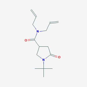 molecular formula C15H24N2O2 B14951778 1-tert-butyl-5-oxo-N,N-di(prop-2-en-1-yl)pyrrolidine-3-carboxamide 