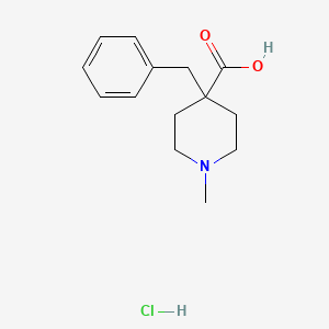 molecular formula C14H20ClNO2 B1495180 1-Methyl-4-benzyl-4-carboxypiperidine HCl 