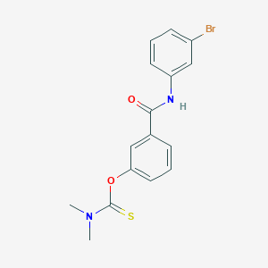 O-{3-[(3-bromophenyl)carbamoyl]phenyl} dimethylcarbamothioate