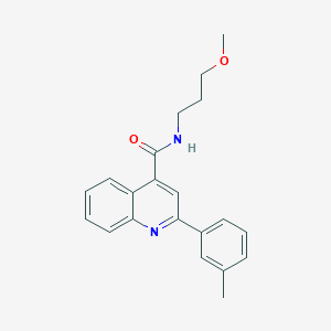 molecular formula C21H22N2O2 B14951836 N-(3-methoxypropyl)-2-(3-methylphenyl)quinoline-4-carboxamide 