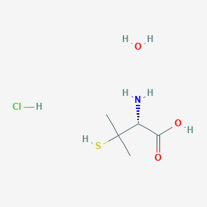 molecular formula C5H14ClNO3S B1495184 (R)-2-Amino-3-mercapto-3-methylbutanoic acid hydrochloride hydrate 