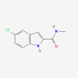 molecular formula C10H9ClN2O B14951843 5-Chloroindole-2-carboxylic acid methylamide 