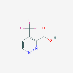 molecular formula C6H3F3N2O2 B1495186 4-(Trifluoromethyl)pyridazine-3-carboxylic acid 