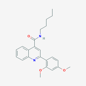 2-(2,4-dimethoxyphenyl)-N-pentylquinoline-4-carboxamide