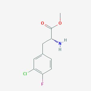 molecular formula C10H11ClFNO2 B1495187 Methyl (2r)-2-amino-3-(3-chloro-4-fluorophenyl)propanoate 