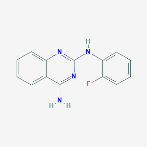 N~2~-(2-fluorophenyl)quinazoline-2,4-diamine