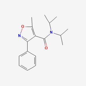 molecular formula C17H22N2O2 B14951888 5-methyl-3-phenyl-N,N-di(propan-2-yl)-1,2-oxazole-4-carboxamide 