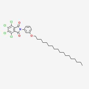 molecular formula C32H41Cl4NO3 B14951894 4,5,6,7-Tetrachloro-2-(3-octadecyloxy-phenyl)-isoindole-1,3-dione 