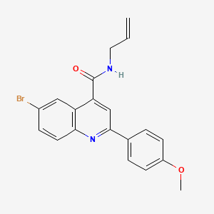 molecular formula C20H17BrN2O2 B14951895 6-bromo-2-(4-methoxyphenyl)-N-(prop-2-en-1-yl)quinoline-4-carboxamide 