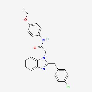 molecular formula C24H22ClN3O2 B14951911 2-[2-(4-chlorobenzyl)-1H-1,3-benzimidazol-1-yl]-N-(4-ethoxyphenyl)acetamide 