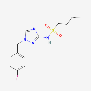 N-[1-(4-fluorobenzyl)-1H-1,2,4-triazol-3-yl]butane-1-sulfonamide