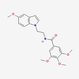 3,4,5-trimethoxy-N-[2-(5-methoxy-1H-indol-1-yl)ethyl]benzamide