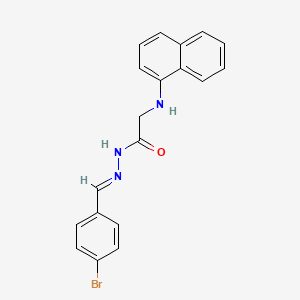 N'-[(E)-(4-Bromophenyl)methylidene]-2-[(naphthalen-1-YL)amino]acetohydrazide