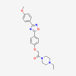 1-(4-Ethylpiperazin-1-yl)-2-{4-[3-(4-methoxyphenyl)-1,2,4-oxadiazol-5-yl]phenoxy}ethanone