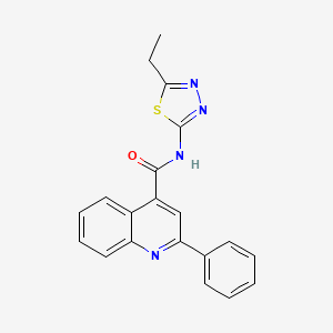 N-(5-ethyl-1,3,4-thiadiazol-2-yl)-2-phenylquinoline-4-carboxamide