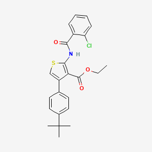 Ethyl 4-(4-tert-butylphenyl)-2-{[(2-chlorophenyl)carbonyl]amino}thiophene-3-carboxylate