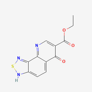 Ethyl 6-hydroxy[1,2,5]thiadiazolo[3,4-h]quinoline-7-carboxylate