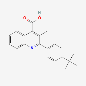 molecular formula C21H21NO2 B14952084 2-(4-Tert-butylphenyl)-3-methylquinoline-4-carboxylic acid CAS No. 350997-50-1