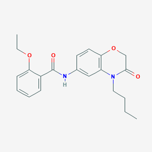 molecular formula C21H24N2O4 B14952090 N-(4-butyl-3-oxo-3,4-dihydro-2H-1,4-benzoxazin-6-yl)-2-ethoxybenzamide 