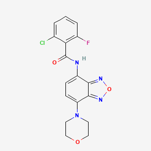 2-chloro-6-fluoro-N-[7-(morpholin-4-yl)-2,1,3-benzoxadiazol-4-yl]benzamide