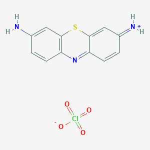 molecular formula C12H10ClN3O4S B149521 Thionin perchlorate CAS No. 25137-58-0