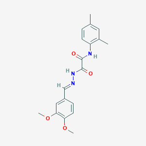 molecular formula C19H21N3O4 B14952146 2-[(2E)-2-(3,4-dimethoxybenzylidene)hydrazinyl]-N-(2,4-dimethylphenyl)-2-oxoacetamide 