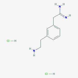 molecular formula C10H17Cl2N3 B1495215 2-[3-(2-Amino-ethyl)-phenyl]-acetamidine dihydrochloride 