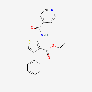 molecular formula C20H18N2O3S B14952188 Ethyl 4-(4-methylphenyl)-2-[(pyridin-4-ylcarbonyl)amino]thiophene-3-carboxylate 