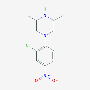 1-(2-Chloro-4-nitrophenyl)-3,5-dimethylpiperazine