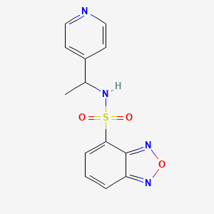 N-[1-(pyridin-4-yl)ethyl]-2,1,3-benzoxadiazole-4-sulfonamide