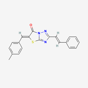 (5Z)-5-(4-methylbenzylidene)-2-[(E)-2-phenylethenyl][1,3]thiazolo[3,2-b][1,2,4]triazol-6(5H)-one