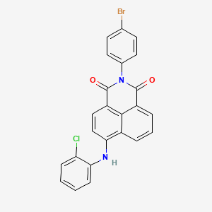 molecular formula C24H14BrClN2O2 B14952277 2-(4-bromophenyl)-6-[(2-chlorophenyl)amino]-1H-benzo[de]isoquinoline-1,3(2H)-dione 