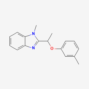 1-methyl-2-[1-(3-methylphenoxy)ethyl]-1H-benzimidazole