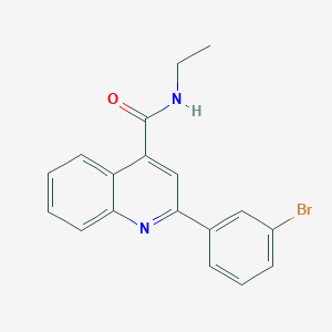 2-(3-bromophenyl)-N-ethylquinoline-4-carboxamide