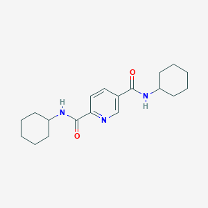 N,N'-dicyclohexylpyridine-2,5-dicarboxamide