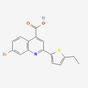 7-Bromo-2-(5-ethylthiophen-2-yl)quinoline-4-carboxylic acid