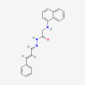 2-[(Naphthalen-1-YL)amino]-N'-[(1E,2E)-3-phenylprop-2-EN-1-ylidene]acetohydrazide