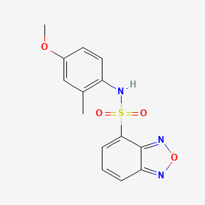 molecular formula C14H13N3O4S B14952367 N-(4-methoxy-2-methylphenyl)-2,1,3-benzoxadiazole-4-sulfonamide 