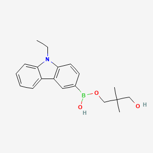 molecular formula C19H24BNO3 B1495237 9-Ethyl-3-carbazolyl boronic acid neopentyl glycol ester 