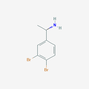 molecular formula C8H9Br2N B1495239 (1S)-1-(3,4-dibromophenyl)ethan-1-amine 