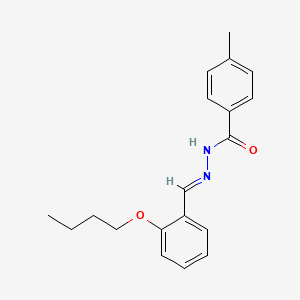 molecular formula C19H22N2O2 B14952399 N'-[(E)-(2-butoxyphenyl)methylidene]-4-methylbenzohydrazide 