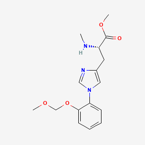 molecular formula C16H21N3O4 B1495240 (S)-methyl 3-(1-(2-(methoxymethoxy)phenyl)-1H-imidazol-4-yl)-2-(methylamino)propanoate 