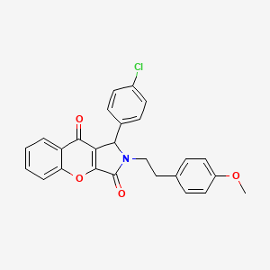 molecular formula C26H20ClNO4 B14952408 1-(4-Chlorophenyl)-2-[2-(4-methoxyphenyl)ethyl]-1,2-dihydrochromeno[2,3-c]pyrrole-3,9-dione 