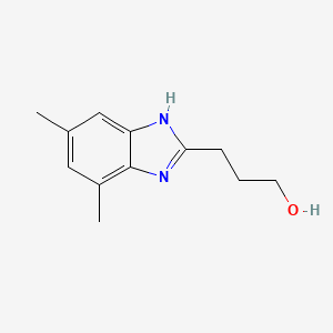 molecular formula C12H16N2O B14952440 3-(4,6-dimethyl-1H-benzimidazol-2-yl)propan-1-ol 