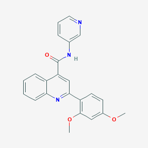 2-(2,4-dimethoxyphenyl)-N-(pyridin-3-yl)quinoline-4-carboxamide